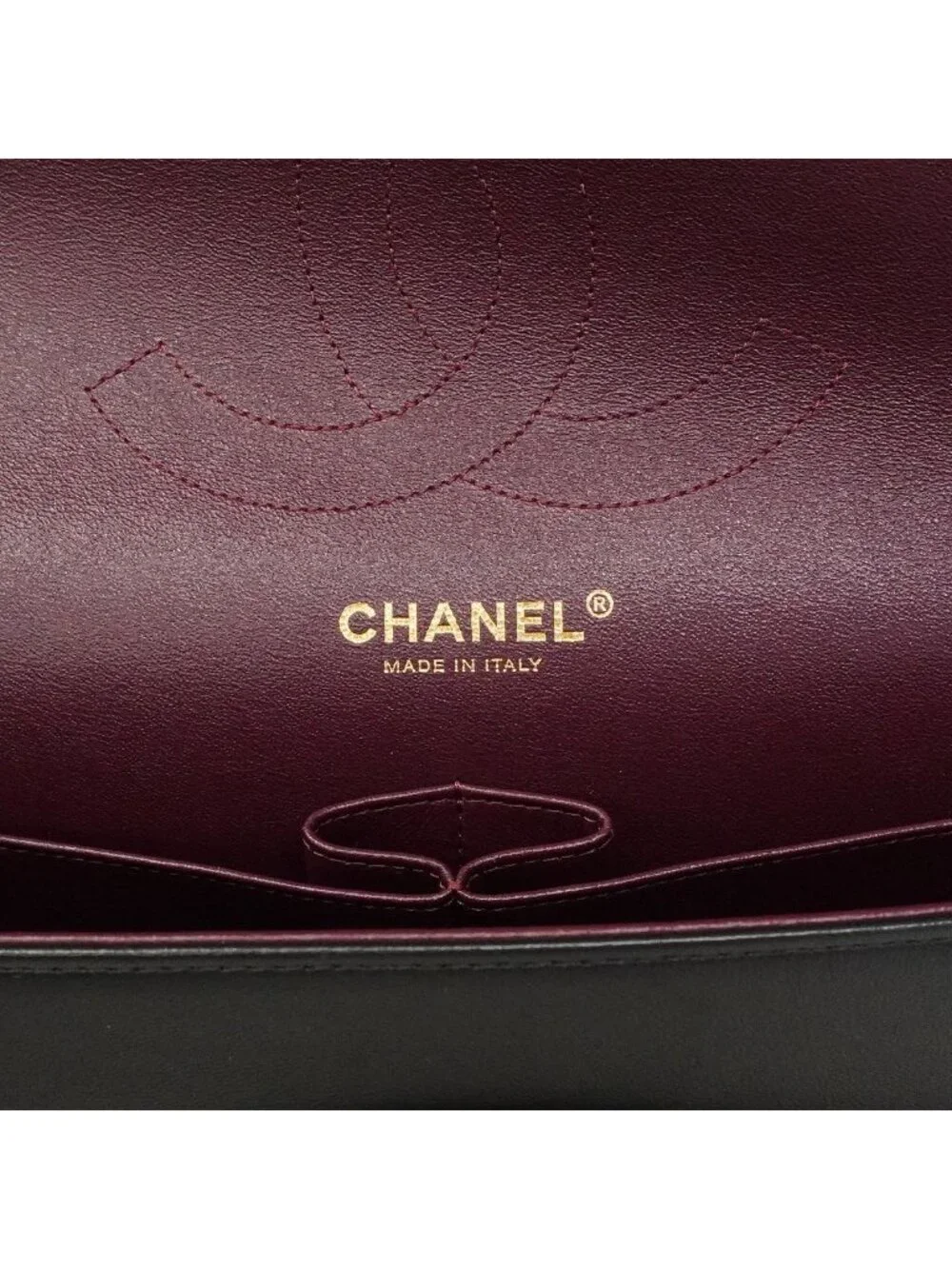 Chanel Shoulder Bag Maxi Quilted Lambskin Black Gold